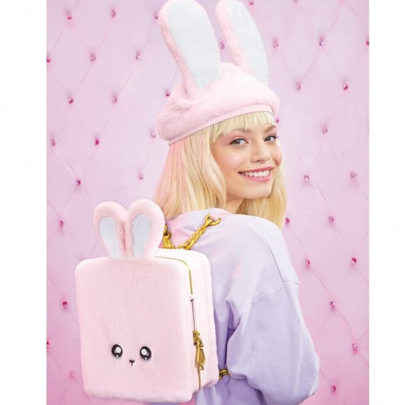 Na Na Na Surprise Backpack Limited Edition Pink Fuzzy Bunny Bag . bag only !